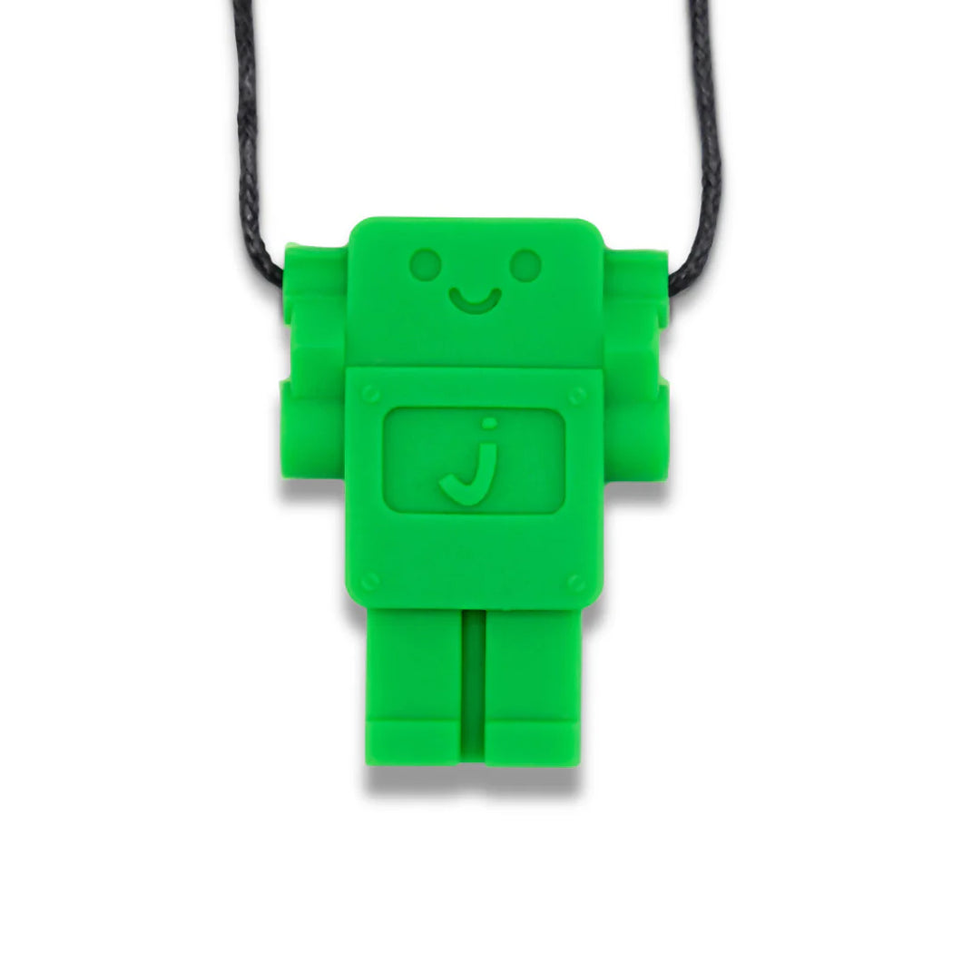 Jellystone Designs kauwsieraden - Kauwhanger robot Grasgroen