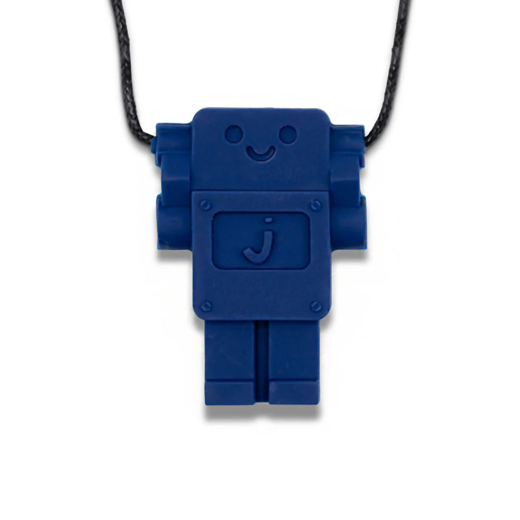 Jellystone Designs kauwsieraden - Kauwhanger robot Schoolblauw