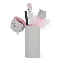 Afbeelding in Gallery-weergave laden, Legami 2 in 1 siliconen pennenzak - Kawaii Kitty - Kat

