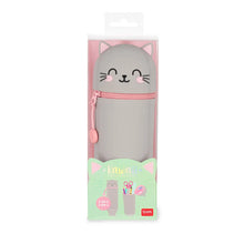 Afbeelding in Gallery-weergave laden, Legami 2 in 1 siliconen pennenzak - Kawaii Kitty - Kat
