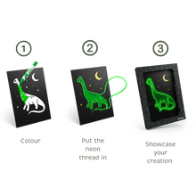 Afbeelding in Gallery-weergave laden, Kidywolf KIDYNEON - kit voor lichtgevende wanddecoratie - Dino
