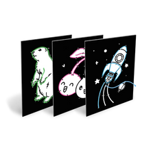 Afbeelding in Gallery-weergave laden, Kidywolf KIDYNEON - kit voor lichtgevende wanddecoratie - Pack 9 borden/3 neon draden

