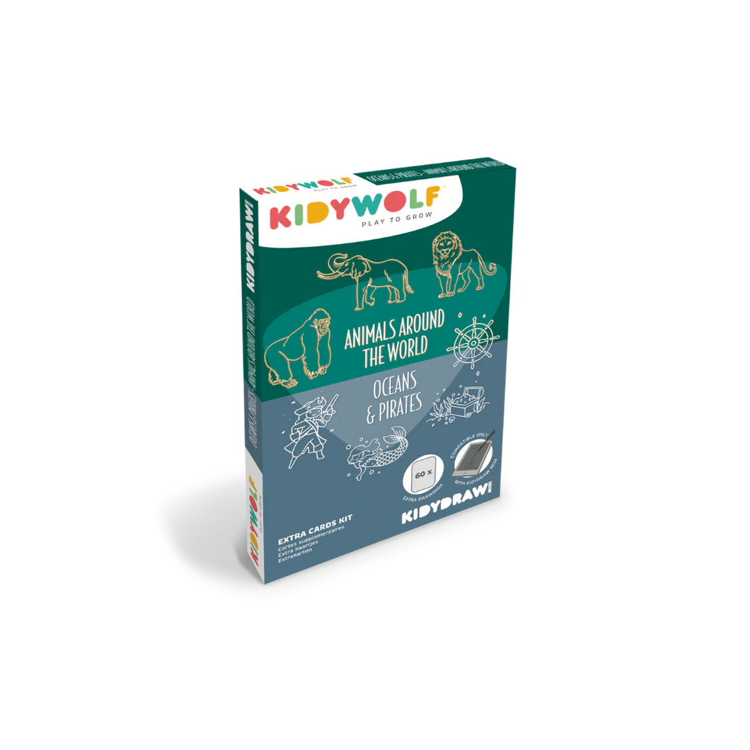 Kidywolf Refill KIDYDRAW-MINI  - Dieren rond de wereld & Oceanen en piraten