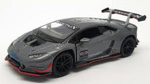 Afbeelding in Gallery-weergave laden, Sem Meyer ❤️ Kinsmart Lamborghini Huracan LP620-2 - die cast pull back schaal 1:36 / GRIJS
