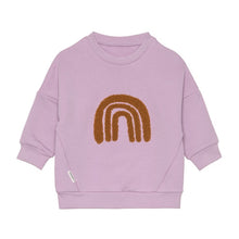 Afbeelding in Gallery-weergave laden, Lässig Kids Hoodie GOTS Little Gang Rainbow Lilac, maat 2-4 jaar
