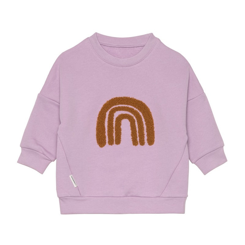 Lässig Kids Hoodie GOTS Little Gang Rainbow Lilac, maat 2-4 jaar