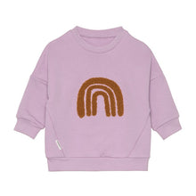 Afbeelding in Gallery-weergave laden, Lässig Kids Hoodie GOTS Little Gang Rainbow Lilac, maat 4-6 jaar
