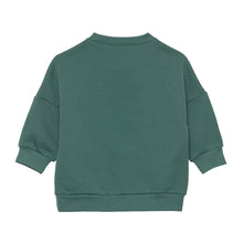 Afbeelding in Gallery-weergave laden, Lässig Kids sweater GOTS Little Gang Smile Ocean green, maat 4-6 jaar
