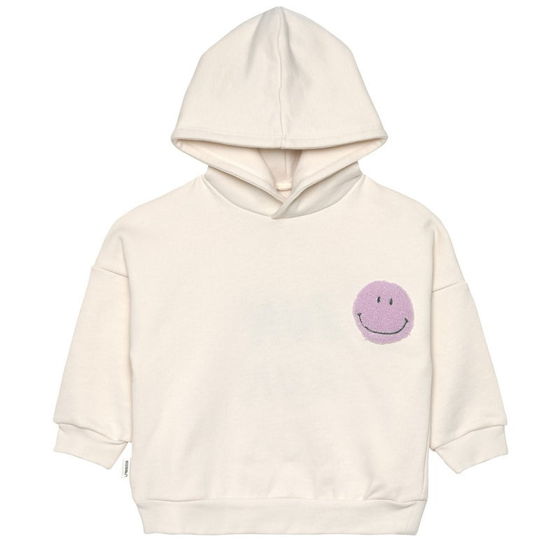 Lässig Kids Hoodie GOTS Little Gang Smile milky, maat 2-4 jaar