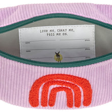 Afbeelding in Gallery-weergave laden, Lässig Mini Bum Bag Cord Little Gang Rainbow lilac
