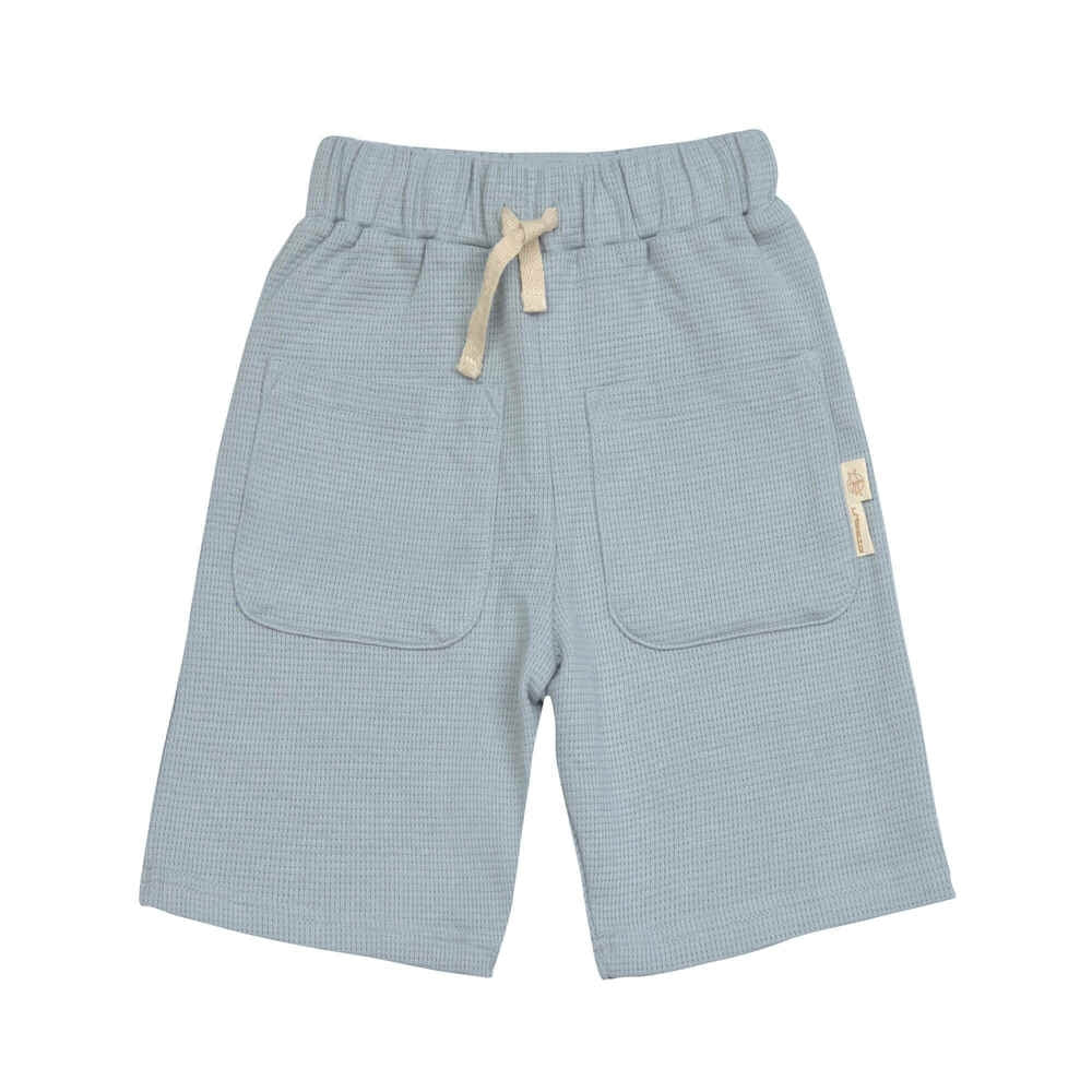 Lässig Shorts Waffle GOTS Light blue - maat 86/92, 1-2 jaar