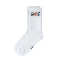 Afbeelding in Gallery-weergave laden, Lässig Tennis Socks 3 pcs GOTS Little Gang Smile, maat 23-26
