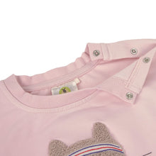 Afbeelding in Gallery-weergave laden, Lässig kinder sweater GOTS kat Cloud pink - maat 62/68
