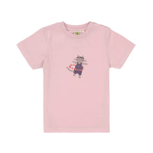 Afbeelding in Gallery-weergave laden, Lässig t-shirt jersey GOTS Cat Cloud pink - maat 62/68
