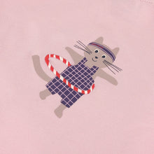 Afbeelding in Gallery-weergave laden, Lässig t-shirt jersey GOTS Cat Cloud pink - maat 62/68
