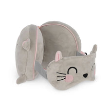 Afbeelding in Gallery-weergave laden, Legami - My Travel Buddy - Travel Pillow With Sleep Mask - Kitty
