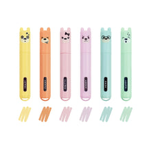 Afbeelding in Gallery-weergave laden, Legami - Set van 6 Mini Pastel Highlighters - Teddy's Style
