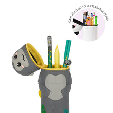 Afbeelding in Gallery-weergave laden, Legami 2-in-1 Siliconen Gorilla-etui "Wild but Kind" - Kawaii pennenzak
