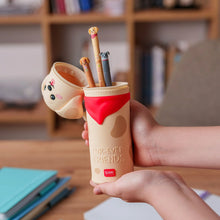 Afbeelding in Gallery-weergave laden, Legami 2 in 1 siliconen pennenzak - Kawaii Hond Golden Furever
