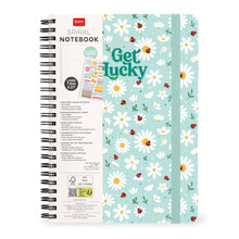 Afbeelding in Gallery-weergave laden, Legami A4 Lined Notebook with Illustrated Hard Cover - Ladybug - Spiral-Bound
