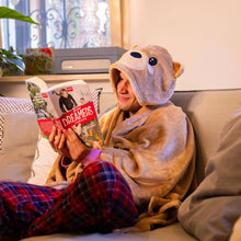 Afbeelding in Gallery-weergave laden, Legami Cosy Hugs! - Hooded blanket - Teddy Bear
