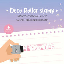 Afbeelding in Gallery-weergave laden, Legami Decoratieve Stempelroller - Roze Inkt - Kitty
