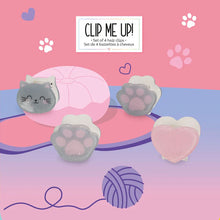 Afbeelding in Gallery-weergave laden, Legami Mini Haarclips (set of 4) "Clip me Up!" - Kitty

