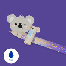 Afbeelding in Gallery-weergave laden, Legami Sleeping la Vida Loca Koala Erasable Pen - blauwe inkt

