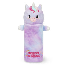 Afbeelding in Gallery-weergave laden, Legami Unicorn "Believe in Magic" Soft Plush Pencil Case - zachte pennenzak eenhoorn Super Soft!
