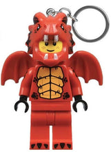 Afbeelding in Gallery-weergave laden, LEGO Classic sleutelhanger met licht Red Dragon Guy - Rode draak

