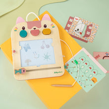 Afbeelding in Gallery-weergave laden, Lilliputiens Jeanne de Kat Houten Magische Leisteen - 83650
