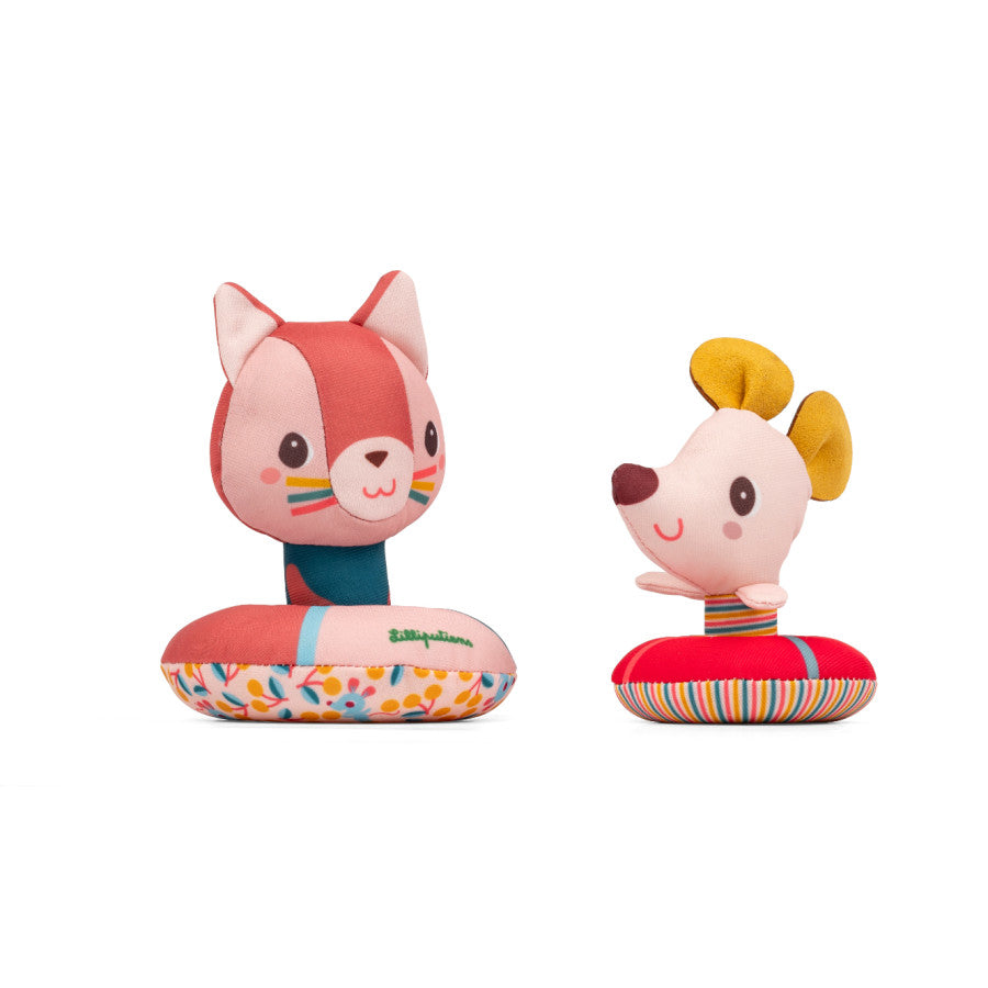 Lilliputiens Jeanne de kat en Nina de muis gaan zwemmen - 83652