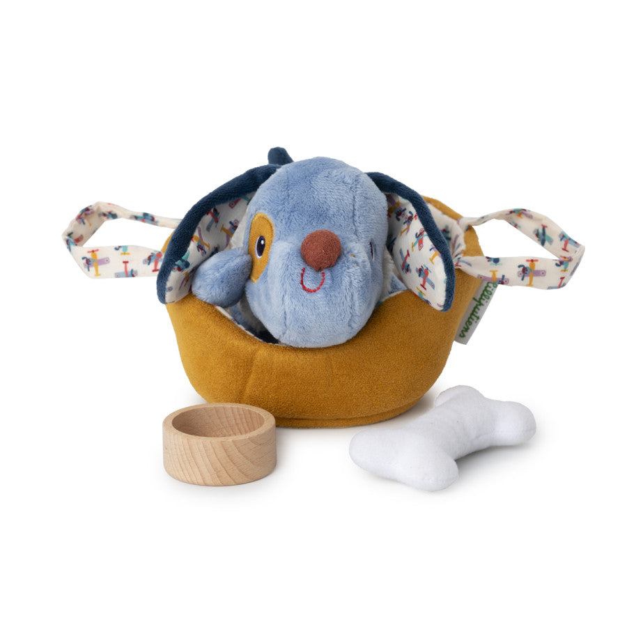 Lilliputiens Jules de hond en zijn mandje - 83547