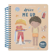 Afbeelding in Gallery-weergave laden, Little dutch dress me up boek Jim, Aankleed- en stickerboek Jim &amp; Friends - 125407
