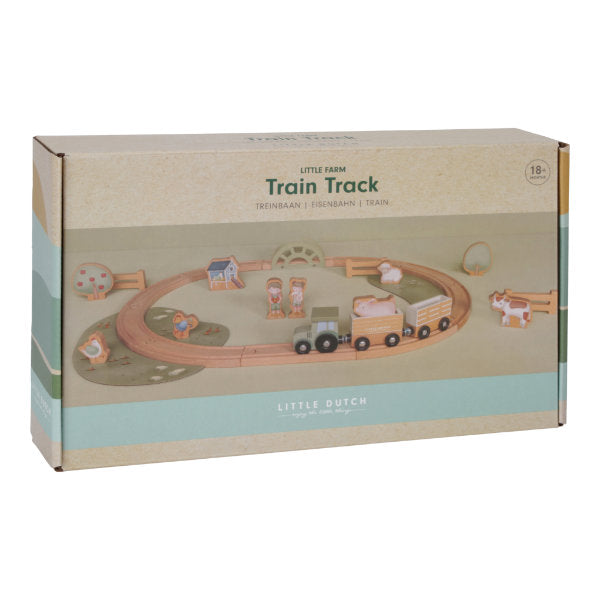 Little Dutch houten treinset Little Farm - LD7151