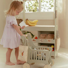Afbeelding in Gallery-weergave laden, Little Dutch houten winkelkar boodschappenwagen - LD2509
