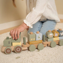 Afbeelding in Gallery-weergave laden, Little dutch houten blokkentrein tractor Little Farm - LD7154
