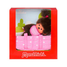 Afbeelding in Gallery-weergave laden, Monchhichi Aap Monchhichi (20 cm) in draagmandje - 204069
