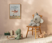 Afbeelding in Gallery-weergave laden, Maileg Olifant knuffel groot blauw/grijs 16-5997-00
