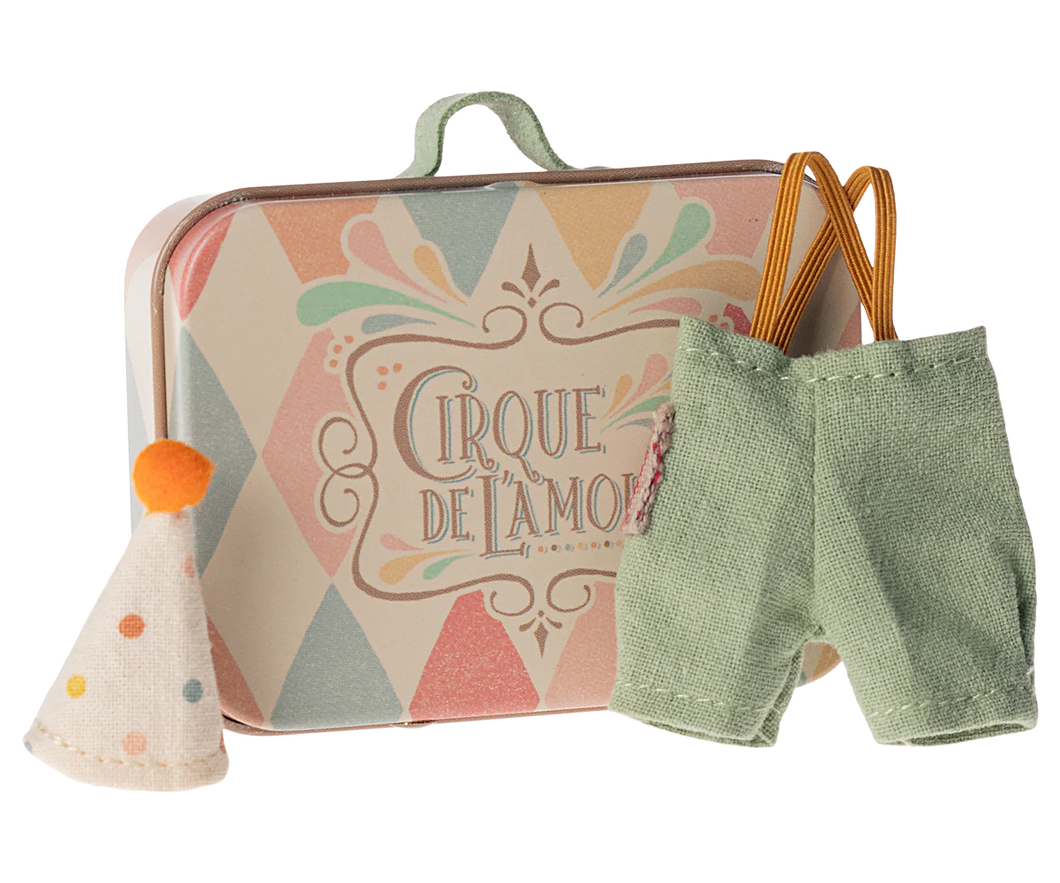 Maileg Clownskleding in koffer, kleine broer muis 17-4103-00