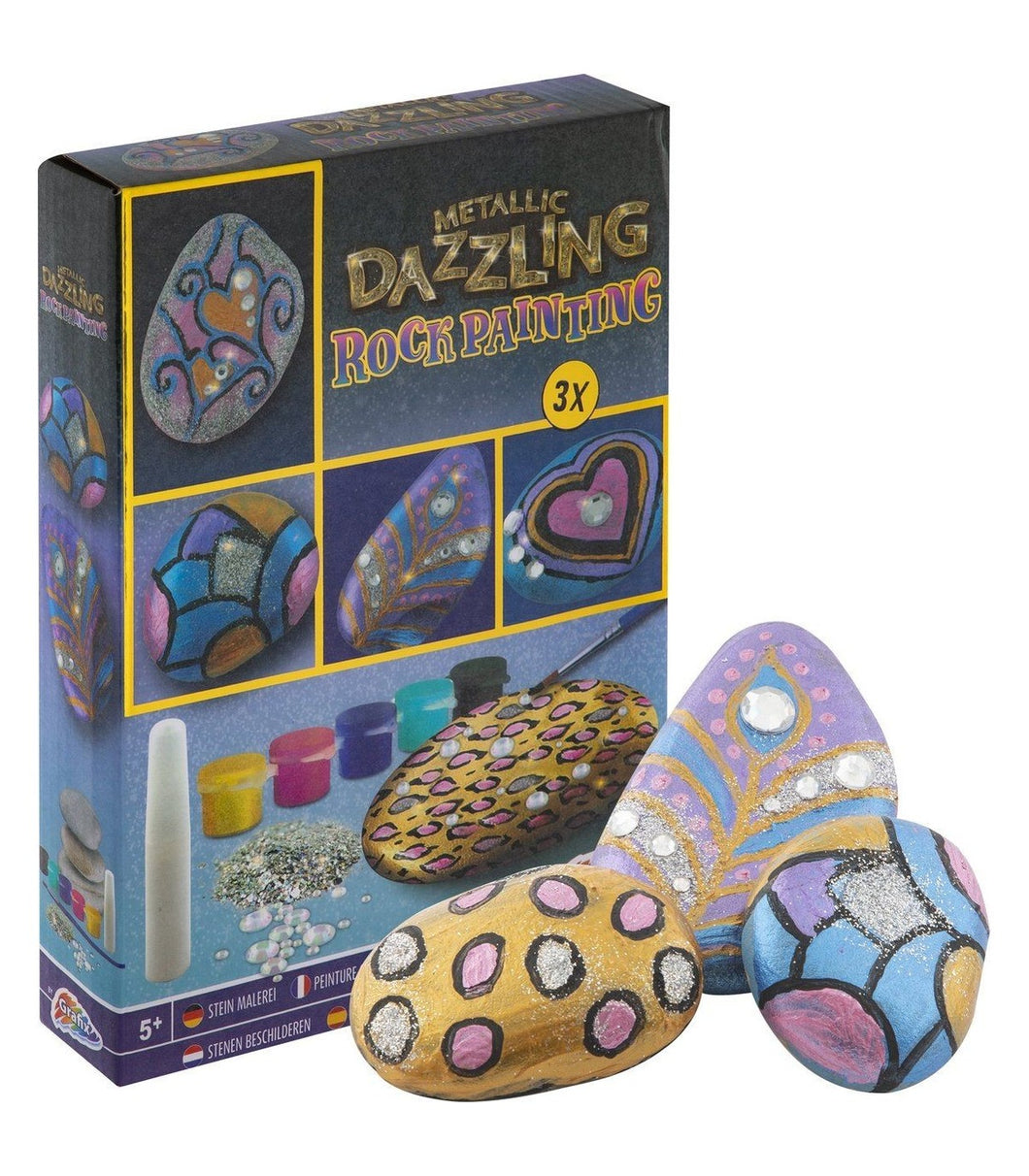 Metallic Dazzling Rock Painting - stenen schilderen