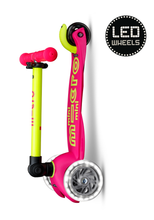 Afbeelding in Gallery-weergave laden, Micro Step - Micro Mini Micro inklapbaar LED roze/geel

