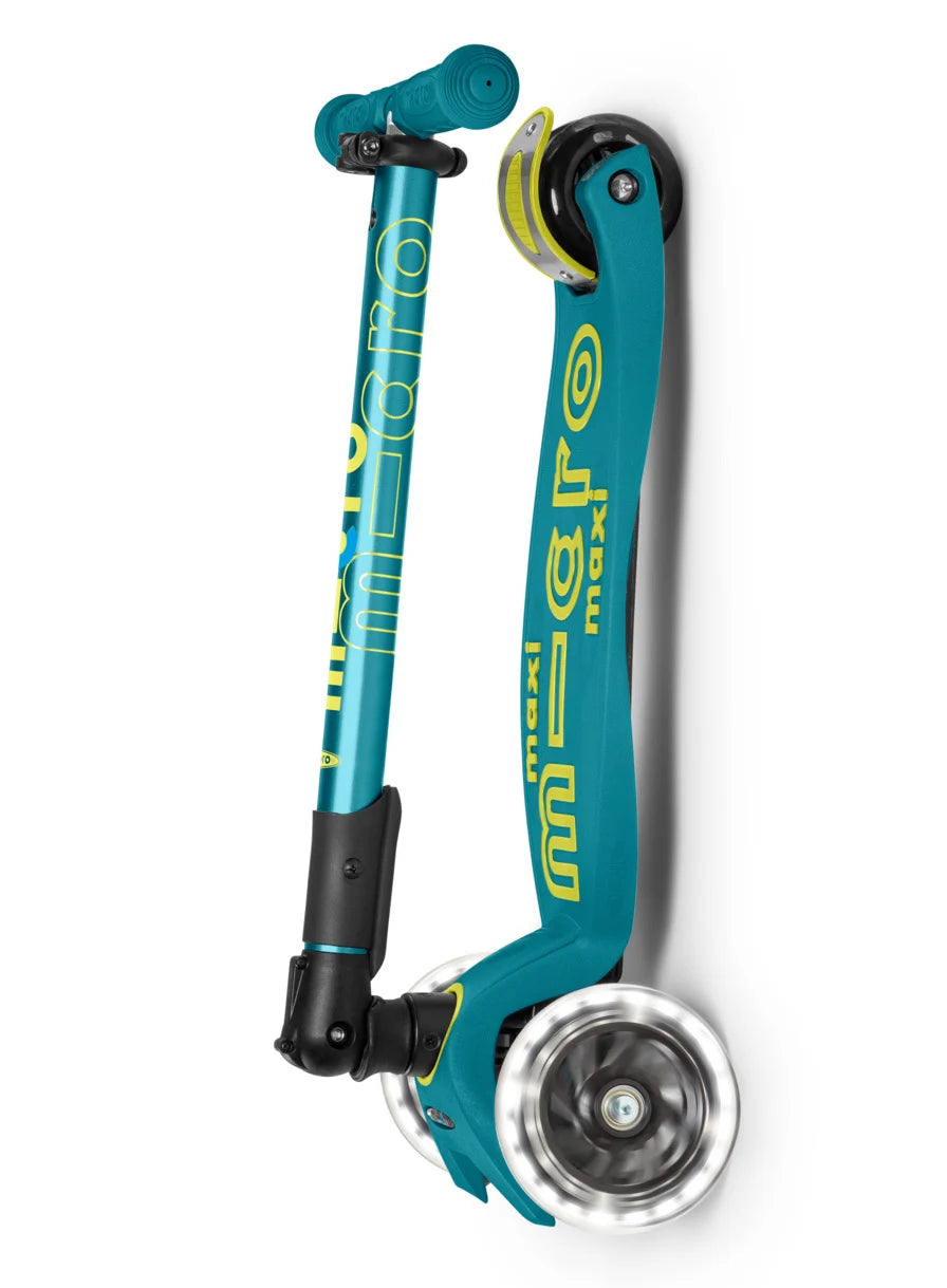 Micro Step Maxi inklapbaar LED Neon T-bar Petrol Green
