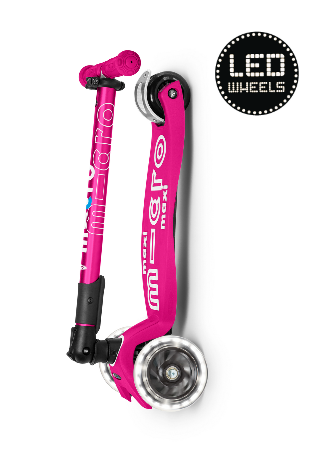 Micro Step Maxi inklapbaar LED Neon T-bar Roze Fuchsia