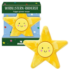 Afbeelding in Gallery-weergave laden, Moses Kerst spinner gum ster - Whirl Star geel
