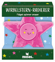 Afbeelding in Gallery-weergave laden, Moses Kerst spinner gum ster - Whirl Star roze
