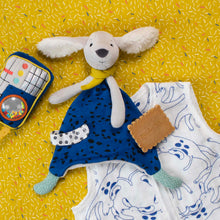 Afbeelding in Gallery-weergave laden, Moulin Roty Puce &amp; Pilou knuffeldoek doudou hond Pilou blauw - 684006
