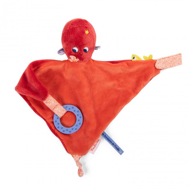 Moulin Roty de avonturen van Paulie - Baby knuffeldoek Paulie de octopus