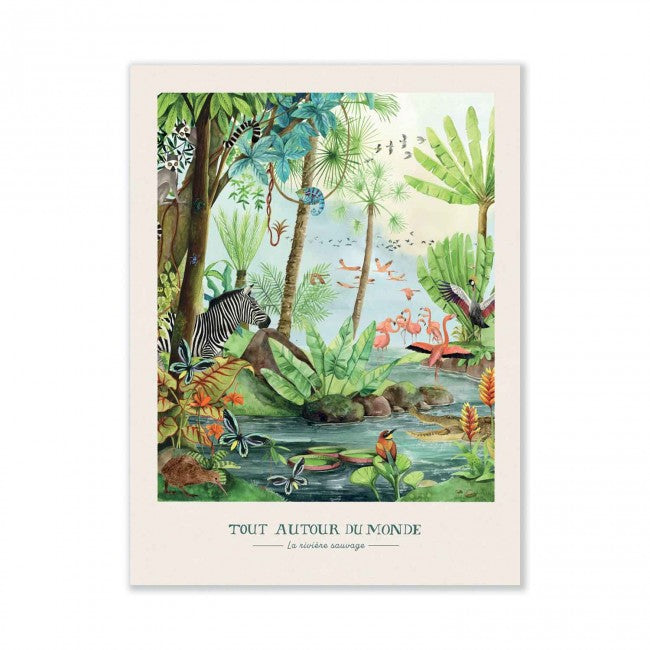 Moulin Roty over de hele wereld - The Wild River poster 30 x 40 cm