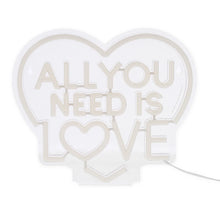 Afbeelding in Gallery-weergave laden, Legami Valentijn - Neon Effect Led Lamp - All You Need is Love - It's a Sign
